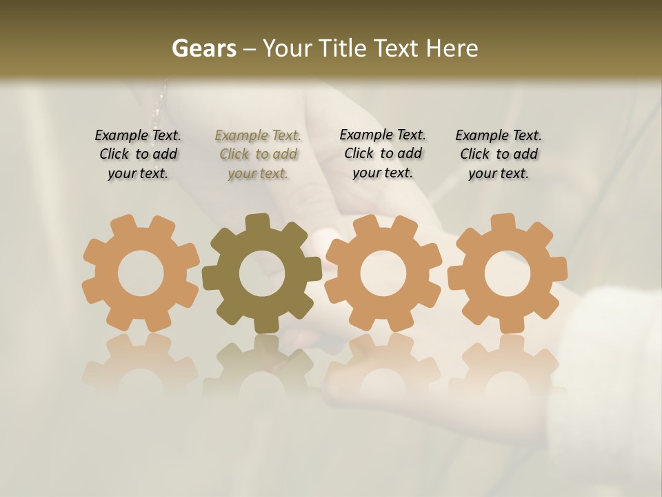 A Person Holding The Hand Of Another Person In A Field PowerPoint Template