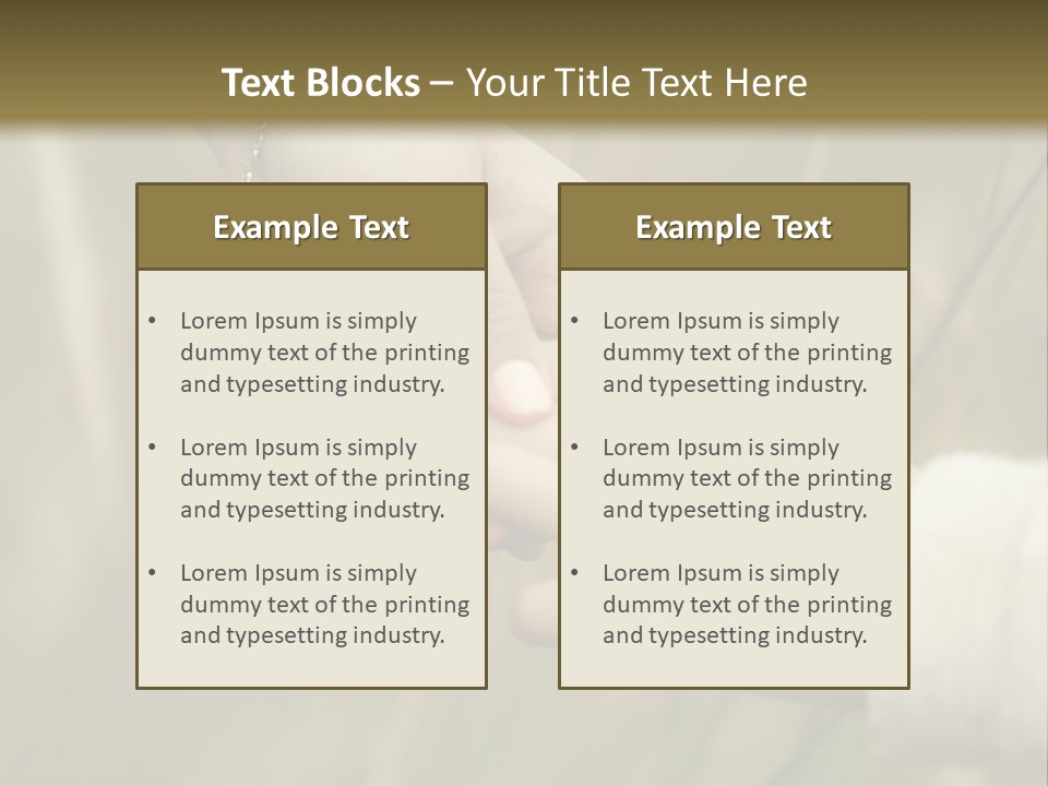 A Person Holding The Hand Of Another Person In A Field PowerPoint Template