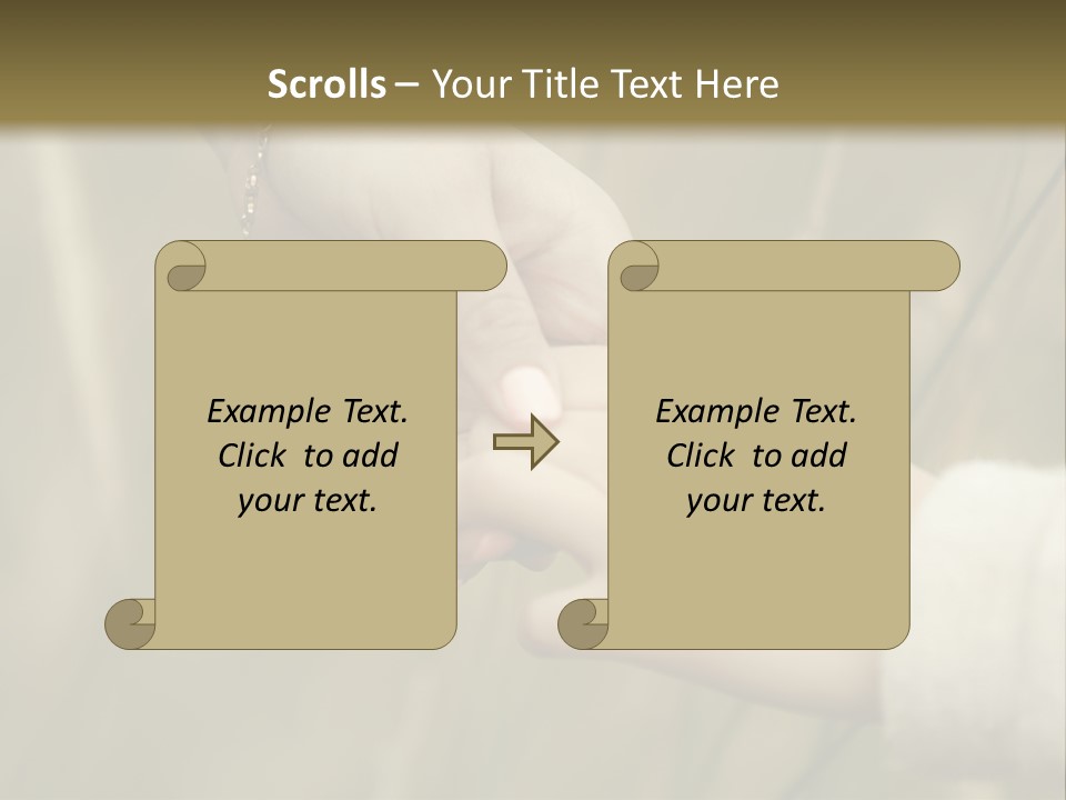 A Person Holding The Hand Of Another Person In A Field PowerPoint Template