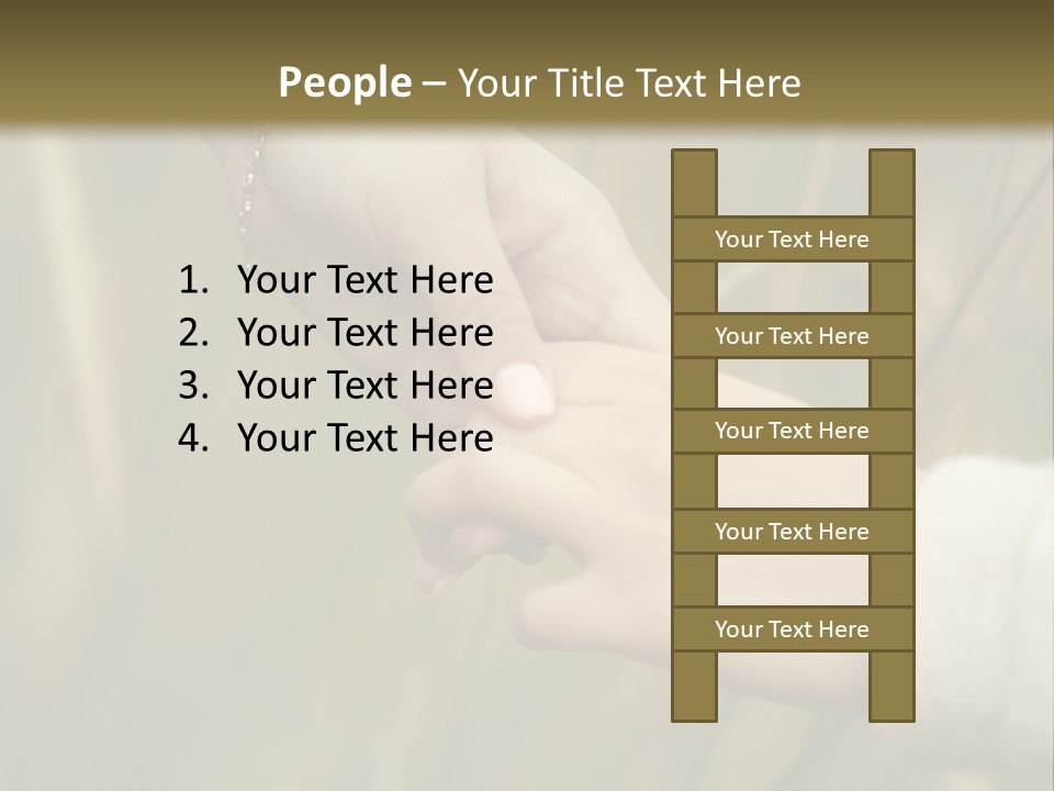 A Person Holding The Hand Of Another Person In A Field PowerPoint Template