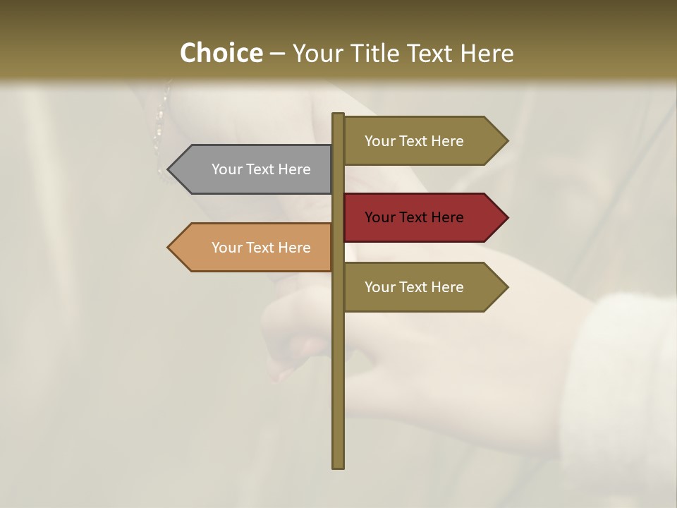 A Person Holding The Hand Of Another Person In A Field PowerPoint Template