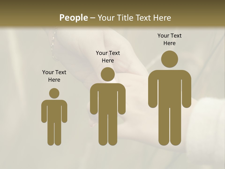 A Person Holding The Hand Of Another Person In A Field PowerPoint Template