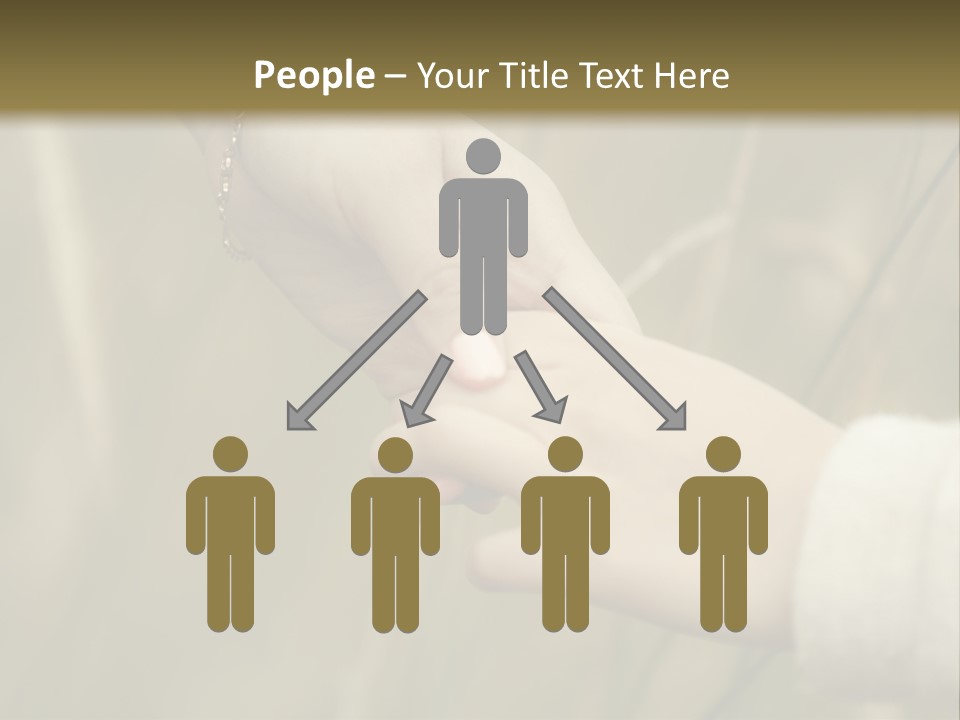 A Person Holding The Hand Of Another Person In A Field PowerPoint Template