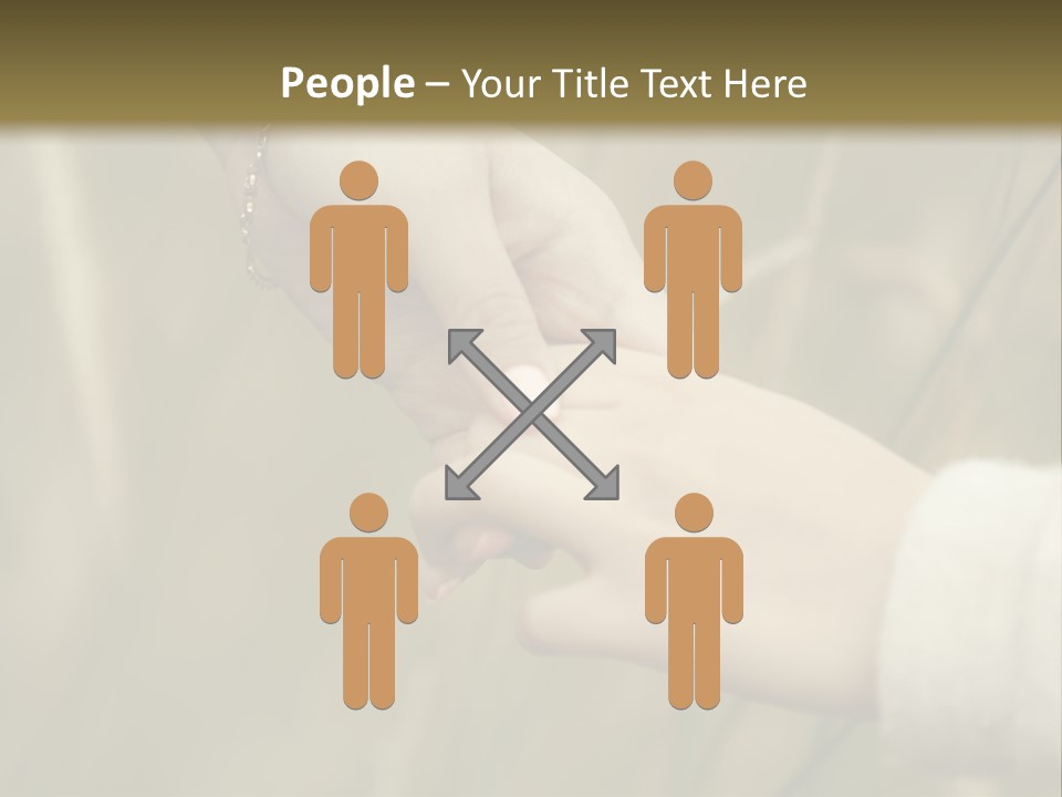 A Person Holding The Hand Of Another Person In A Field PowerPoint Template