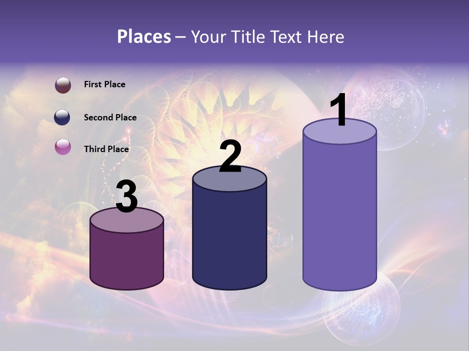 A Woman's Face Surrounded By Bubbles And Bubbles PowerPoint Template