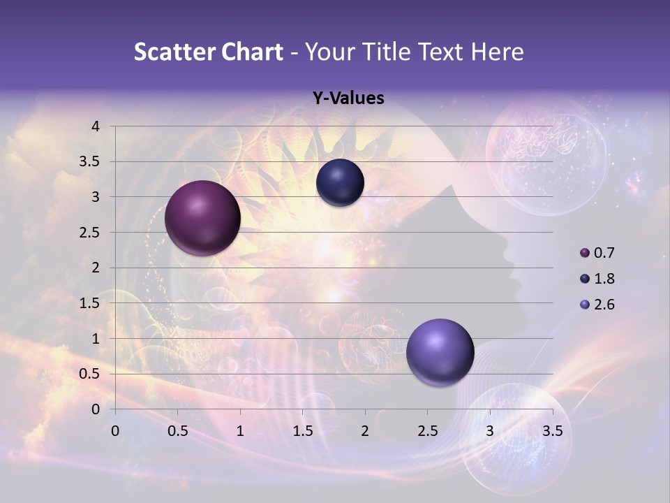 A Woman's Face Surrounded By Bubbles And Bubbles PowerPoint Template