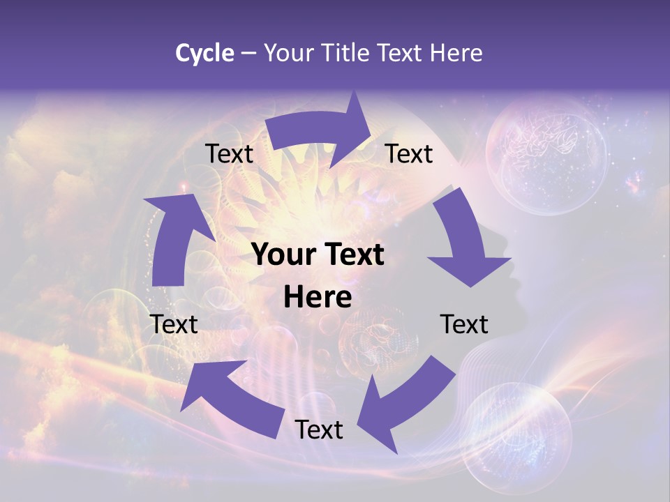A Woman's Face Surrounded By Bubbles And Bubbles PowerPoint Template