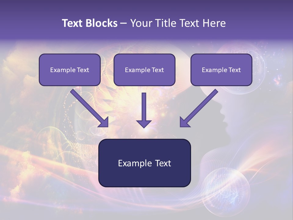 A Woman's Face Surrounded By Bubbles And Bubbles PowerPoint Template