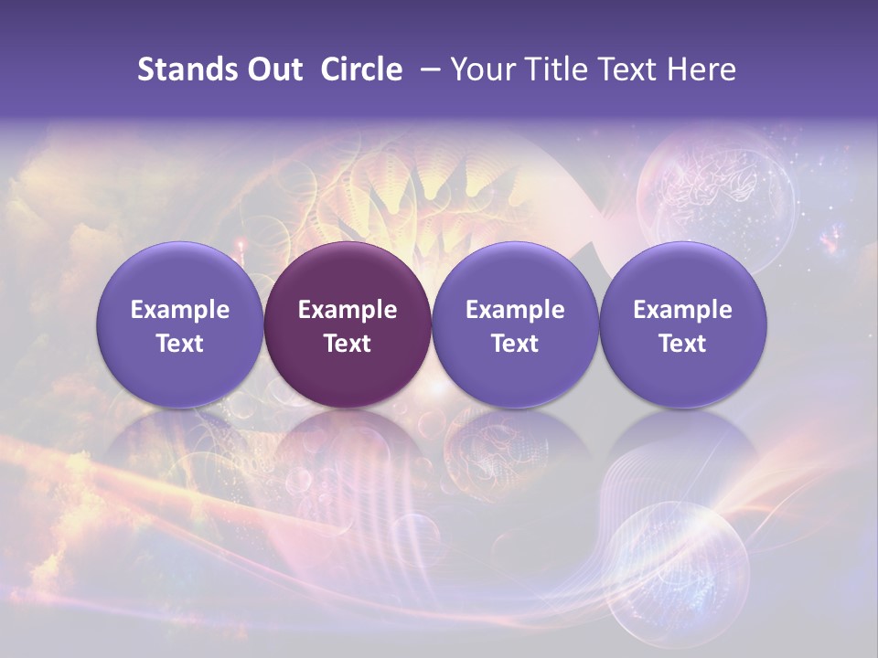 A Woman's Face Surrounded By Bubbles And Bubbles PowerPoint Template