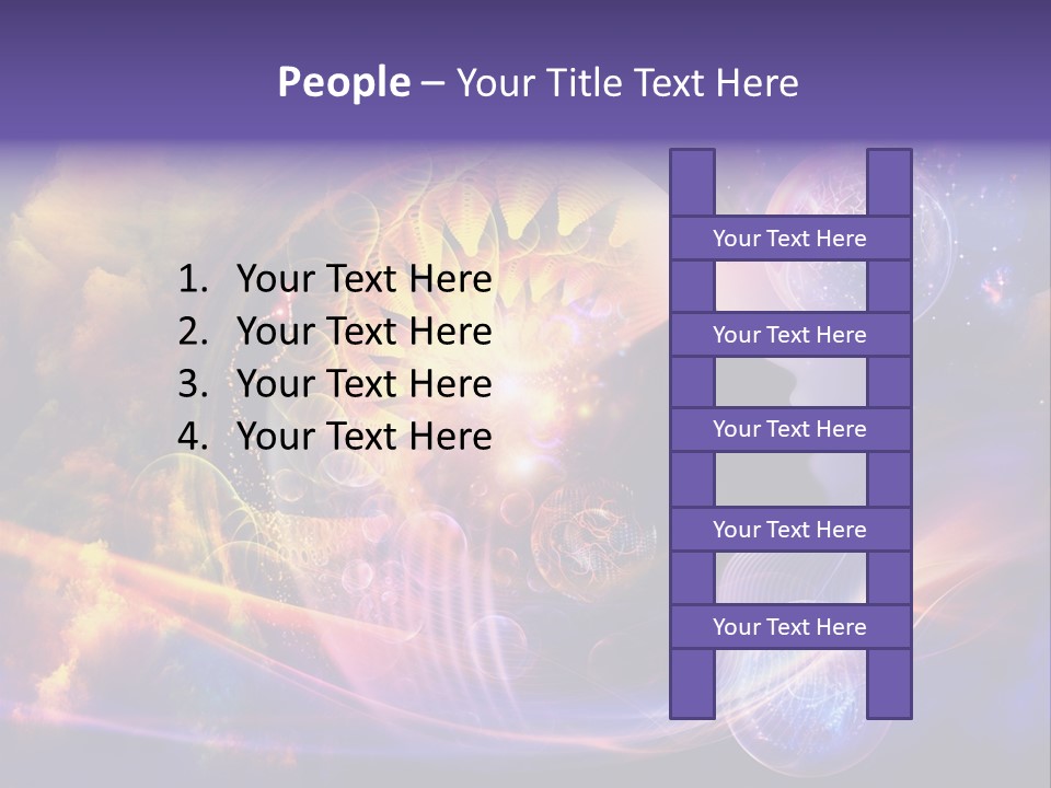 A Woman's Face Surrounded By Bubbles And Bubbles PowerPoint Template