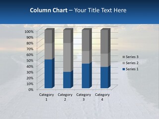 A Dirt Road With The Sun Setting In The Background PowerPoint Template