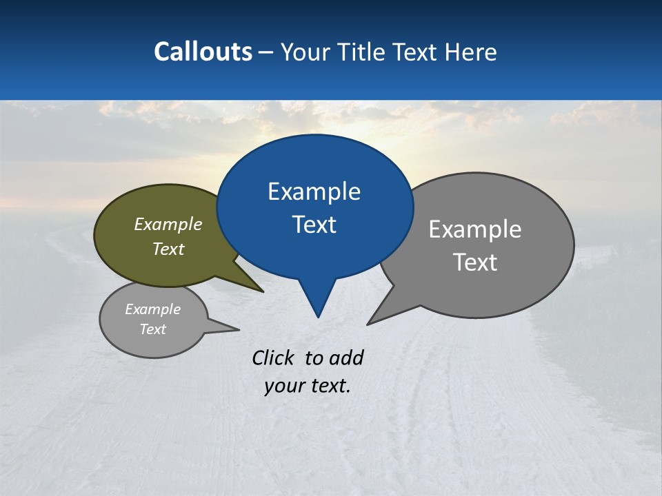 A Dirt Road With The Sun Setting In The Background PowerPoint Template