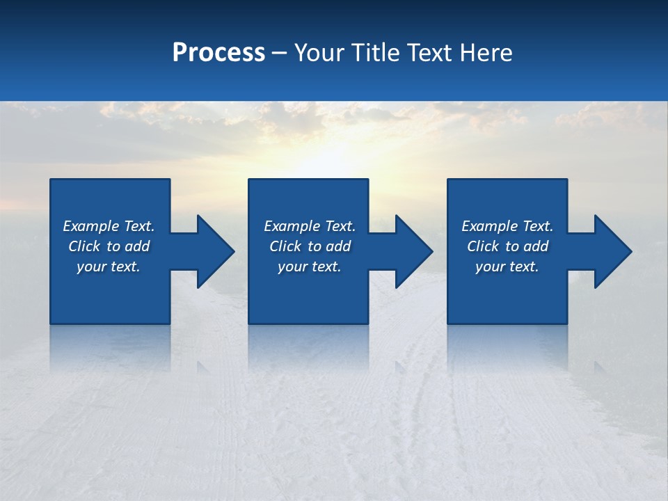 A Dirt Road With The Sun Setting In The Background PowerPoint Template