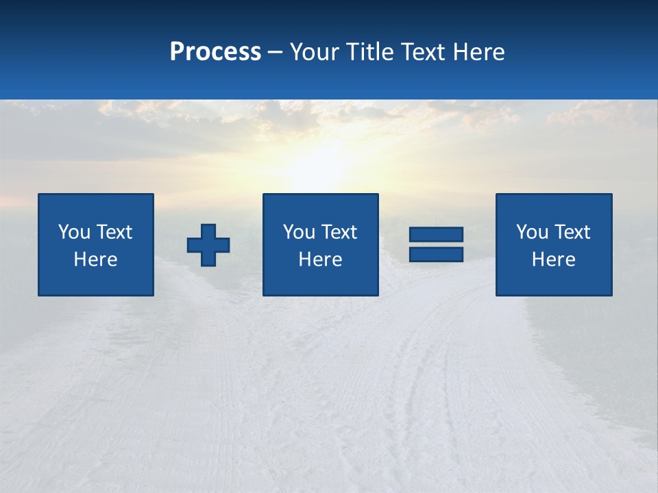 A Dirt Road With The Sun Setting In The Background PowerPoint Template