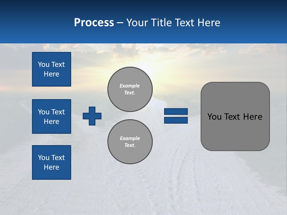 A Dirt Road With The Sun Setting In The Background PowerPoint Template