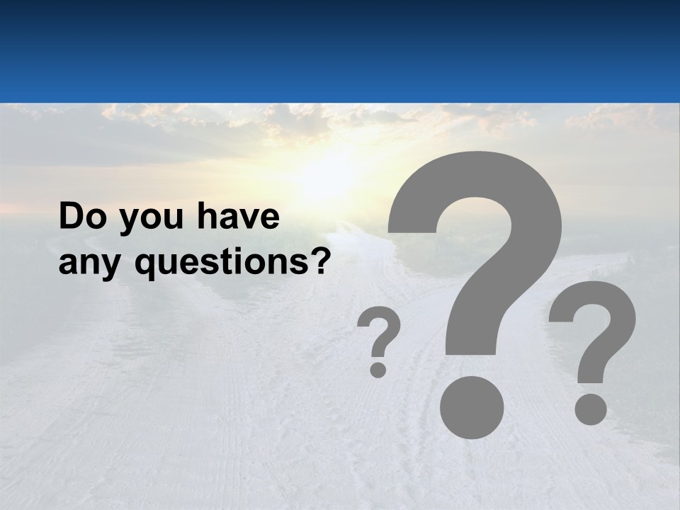 A Dirt Road With The Sun Setting In The Background PowerPoint Template