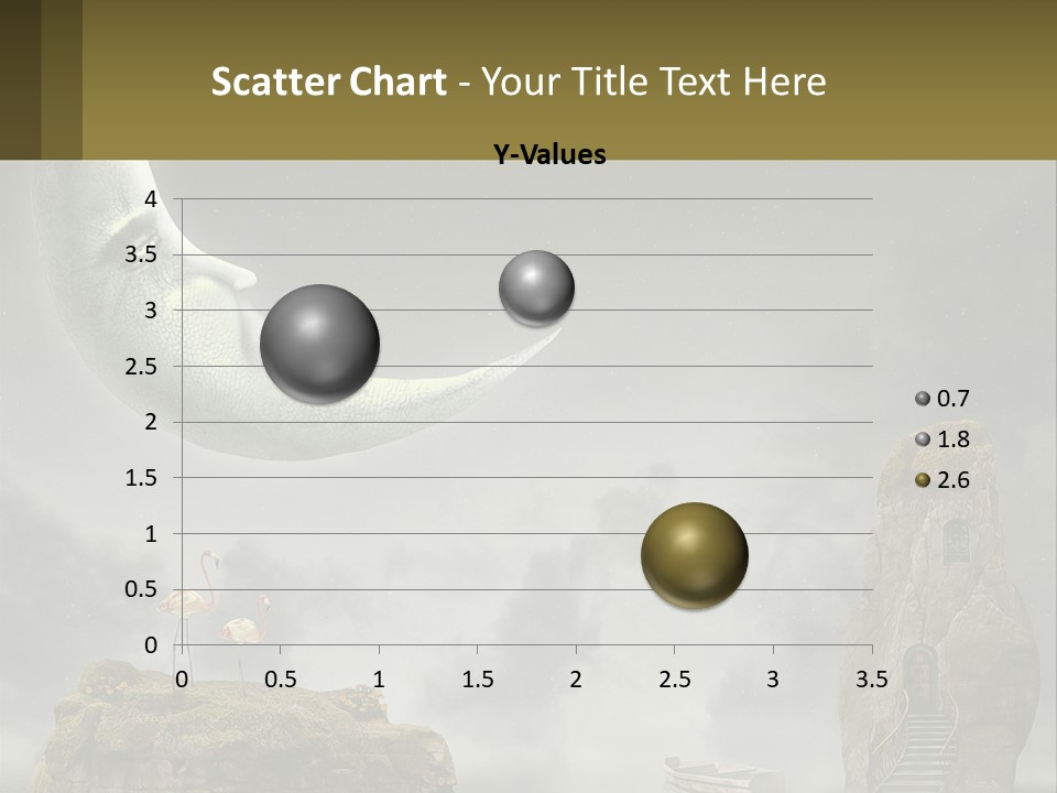 A Man Is Sitting On The Moon In The Sky PowerPoint Template
