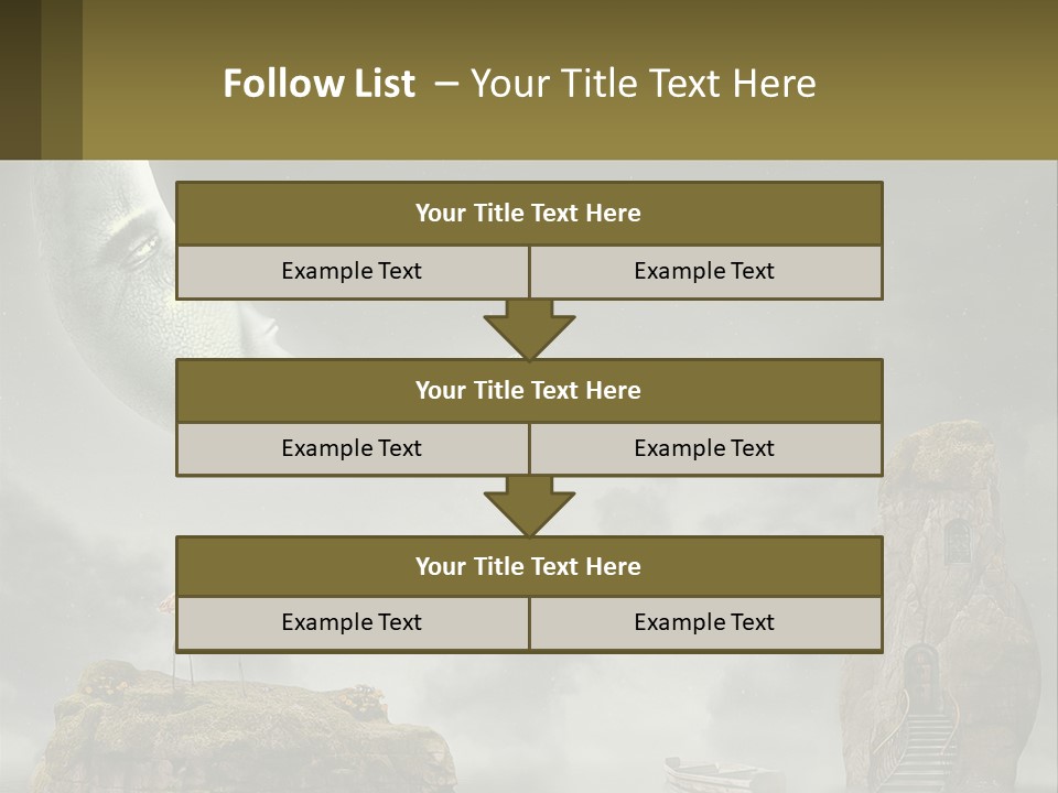 A Man Is Sitting On The Moon In The Sky PowerPoint Template