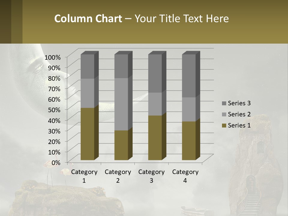 A Man Is Sitting On The Moon In The Sky PowerPoint Template