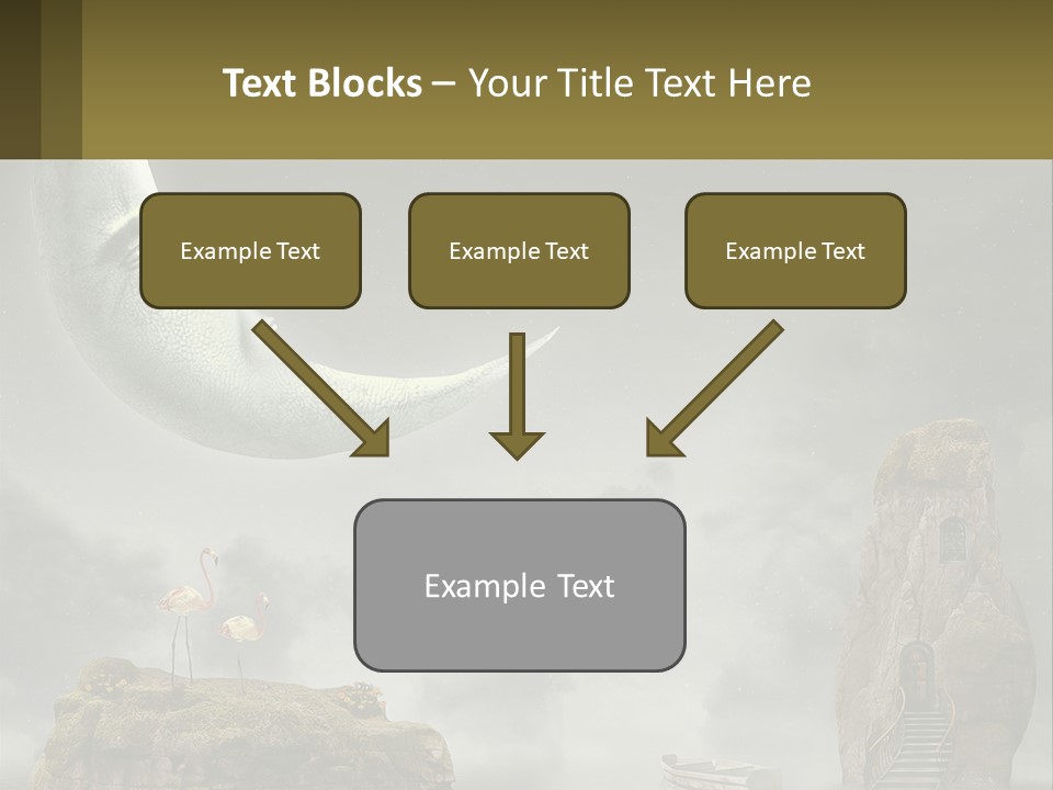 A Man Is Sitting On The Moon In The Sky PowerPoint Template