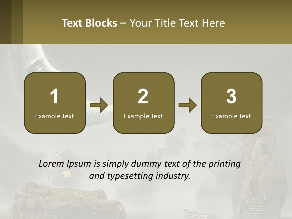 A Man Is Sitting On The Moon In The Sky PowerPoint Template