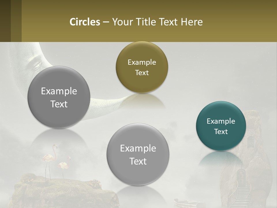 A Man Is Sitting On The Moon In The Sky PowerPoint Template