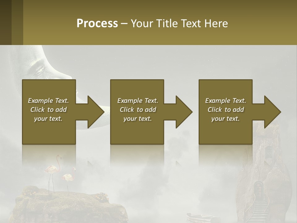 A Man Is Sitting On The Moon In The Sky PowerPoint Template