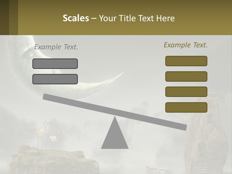 A Man Is Sitting On The Moon In The Sky PowerPoint Template