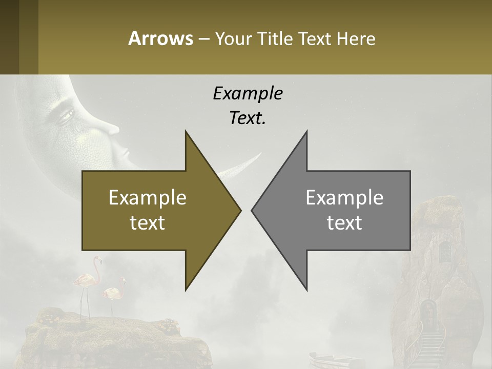 A Man Is Sitting On The Moon In The Sky PowerPoint Template