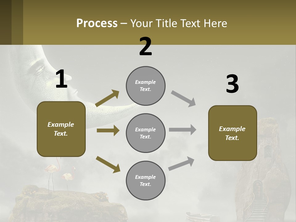 A Man Is Sitting On The Moon In The Sky PowerPoint Template