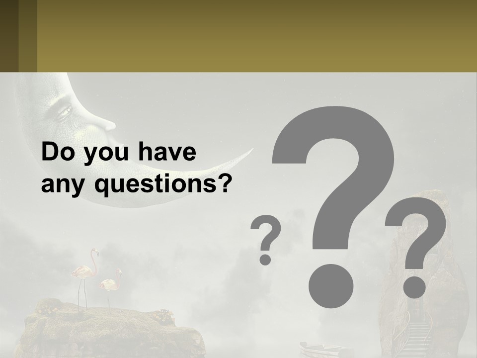 A Man Is Sitting On The Moon In The Sky PowerPoint Template