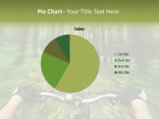 A Person Riding A Bike Through A Forest PowerPoint Template