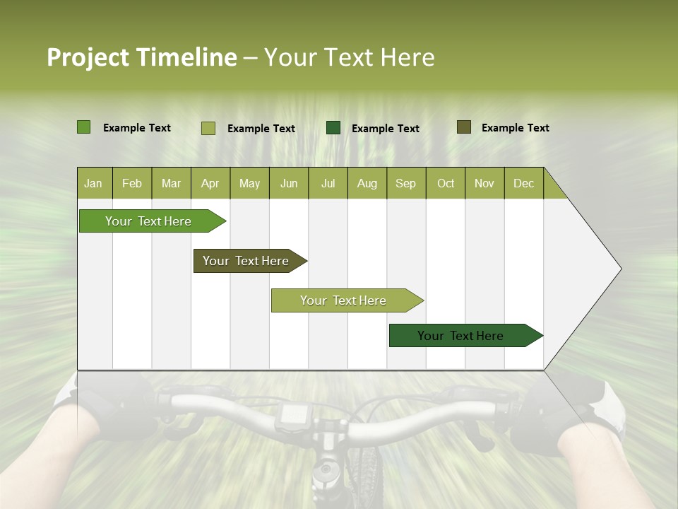 A Person Riding A Bike Through A Forest PowerPoint Template
