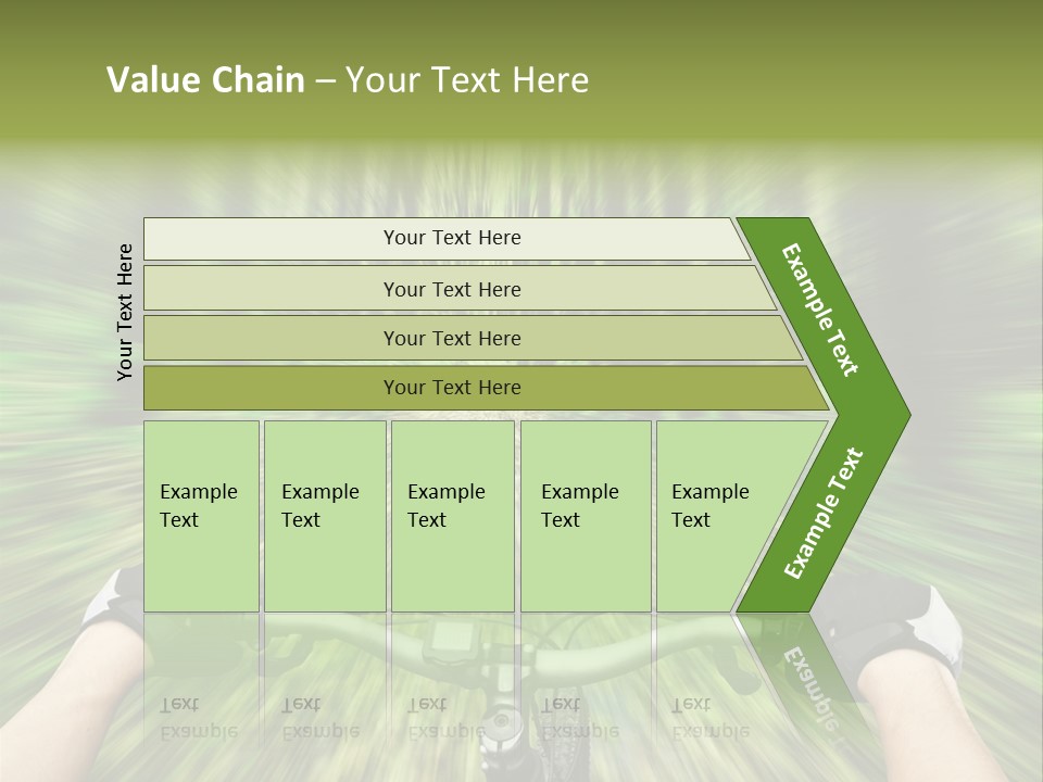 A Person Riding A Bike Through A Forest PowerPoint Template