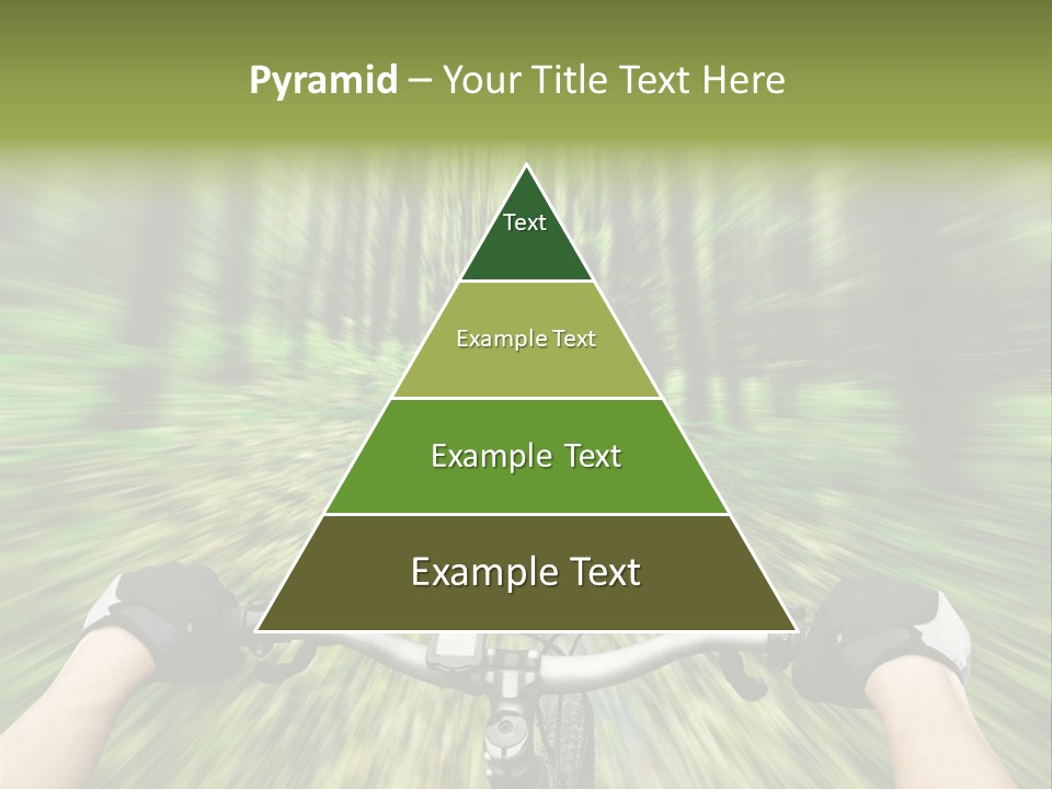 A Person Riding A Bike Through A Forest PowerPoint Template