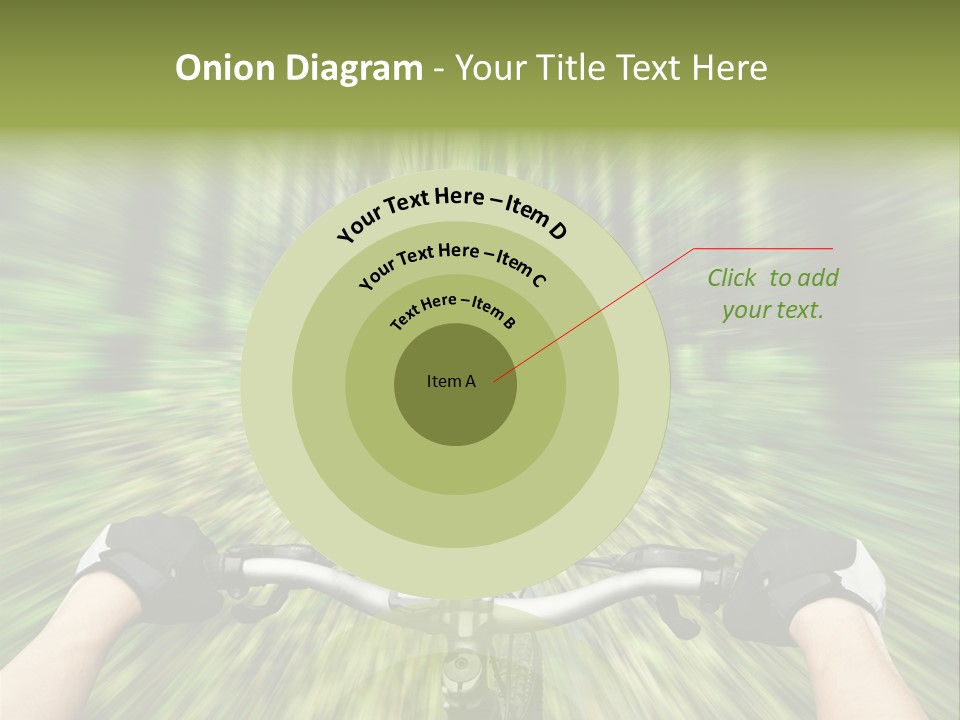 A Person Riding A Bike Through A Forest PowerPoint Template