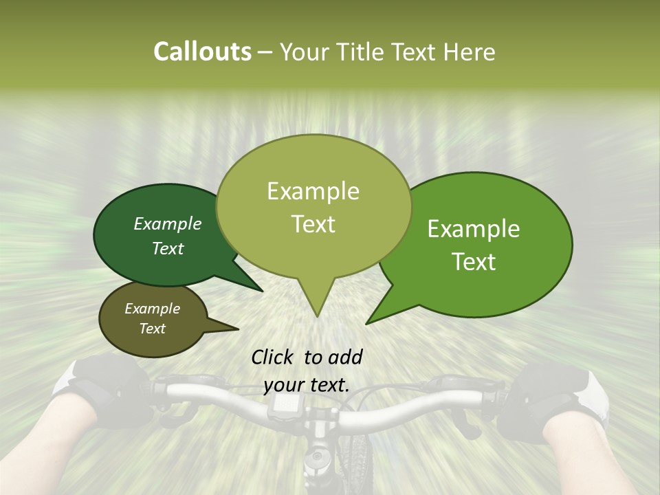 A Person Riding A Bike Through A Forest PowerPoint Template