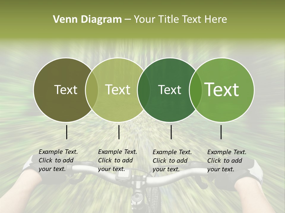 A Person Riding A Bike Through A Forest PowerPoint Template