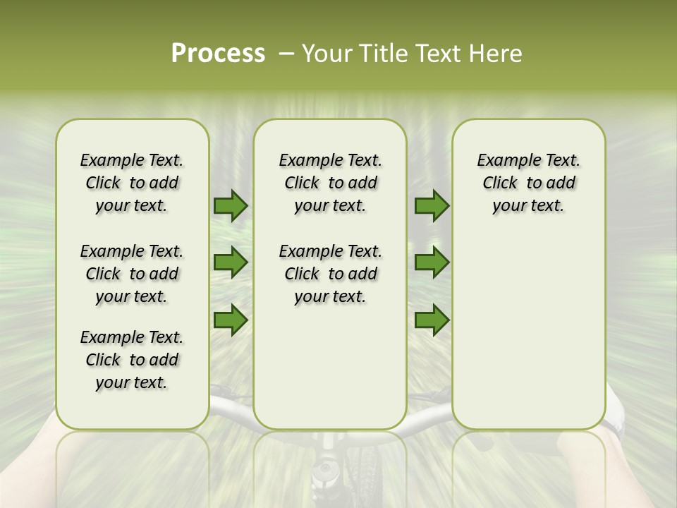 A Person Riding A Bike Through A Forest PowerPoint Template