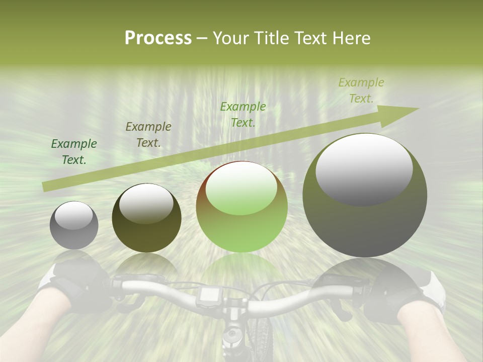 A Person Riding A Bike Through A Forest PowerPoint Template