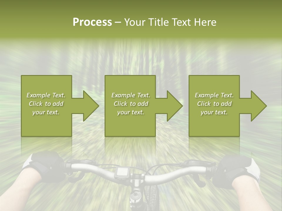 A Person Riding A Bike Through A Forest PowerPoint Template