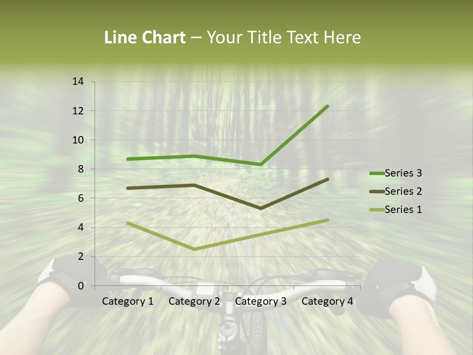 A Person Riding A Bike Through A Forest PowerPoint Template