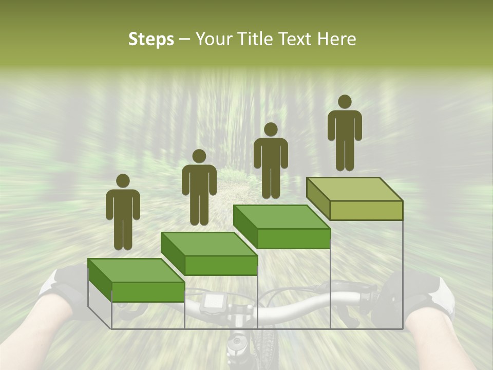 A Person Riding A Bike Through A Forest PowerPoint Template