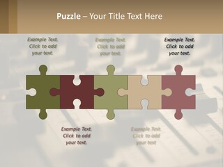 A Sound Board With Many Knobs On It PowerPoint Template