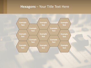 A Sound Board With Many Knobs On It PowerPoint Template