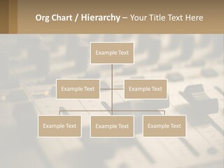 A Sound Board With Many Knobs On It PowerPoint Template