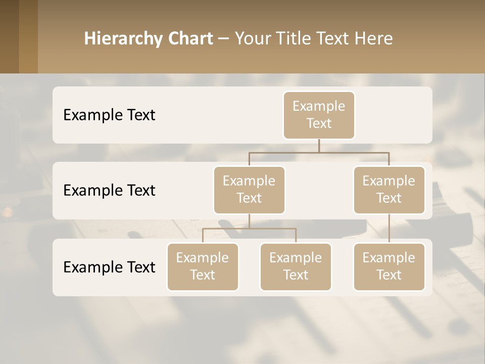 A Sound Board With Many Knobs On It PowerPoint Template
