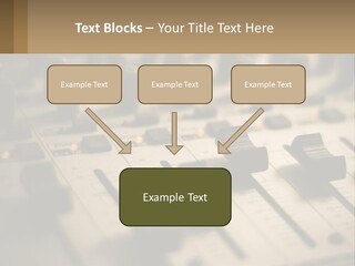 A Sound Board With Many Knobs On It PowerPoint Template