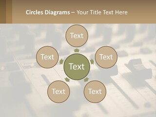A Sound Board With Many Knobs On It PowerPoint Template