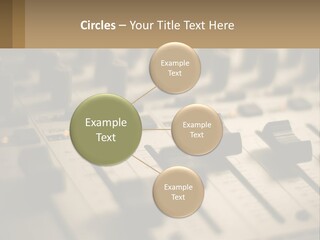 A Sound Board With Many Knobs On It PowerPoint Template